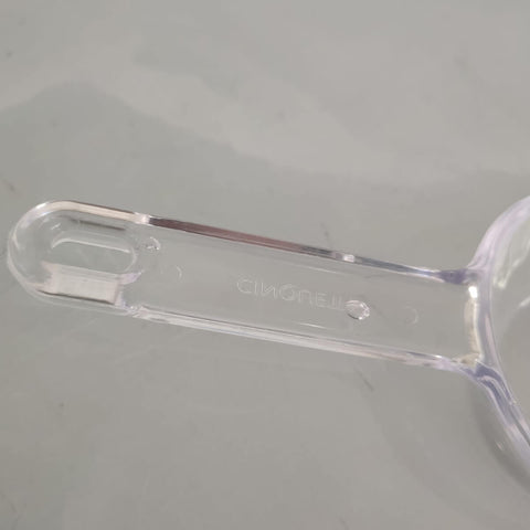 Kit 3 Colher Medidora Plástico Pás Dosadoras para Grãos Cereais Ração Cozinha Multiuso Transparente