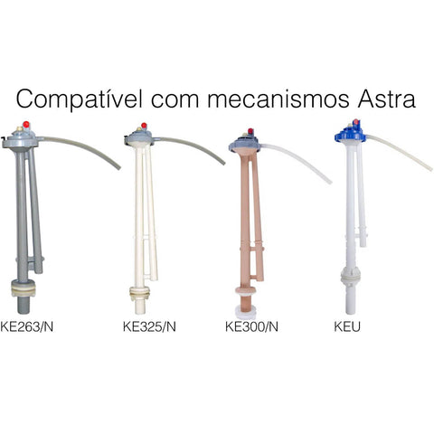 Reparo de Cabeçote Universal Entrada de Água Astra Mecanismo de Descarga Caixa Acoplada
