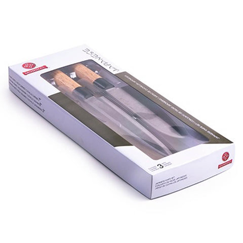 Conjunto de Facas Japonesas 8' 7' 3' Sashimi Carne Legumes Mundial Cabo de Madeira Jogo 3 Peças