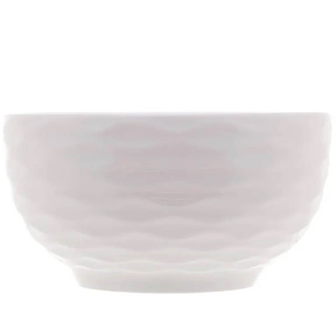 6 Tigelas de Porcelana Brancas Lyor 400ml Bowls Açaí Sobremesa Caldos Sopas