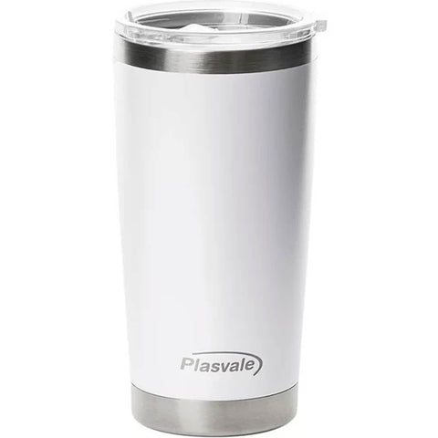 Copo Térmico Inox Café com Tampa 500ml Plasvale Quente e Frio Cerveja Drink Chá