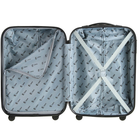 Mala de Bordo Tonin Rígida Rodinhas 360 Viagem Gaia Cappuccino 34x23x55cm Pequena