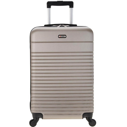 Mala Rígida de Viagem Bordo Tonin Rodinhas 360 Bagagem Gaia Dourada 34x23x55cm 10Kg