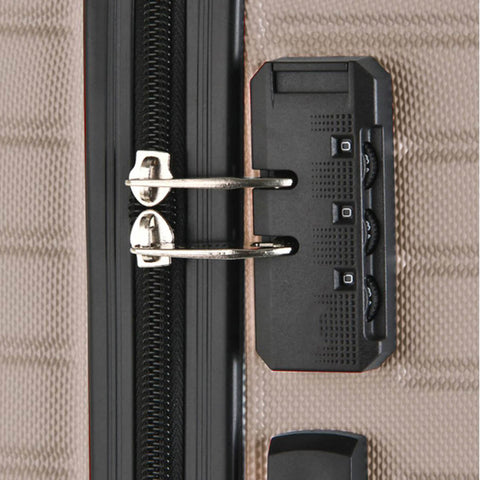 Mala Rígida de Viagem Bordo Tonin Rodinhas 360 Bagagem Gaia Dourada 34x23x55cm 10Kg