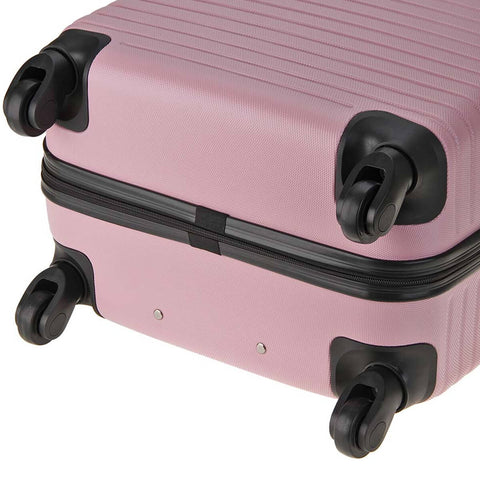 Mala De Viagem Rosa Tonin Rígida Bagagem De Mão Rodinhas 360 Gaia 34x23x55cm