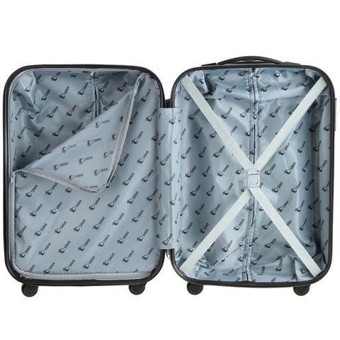 Mala De Viagem Rosa Tonin Rígida Bagagem De Mão Rodinhas 360 Gaia 34x23x55cm