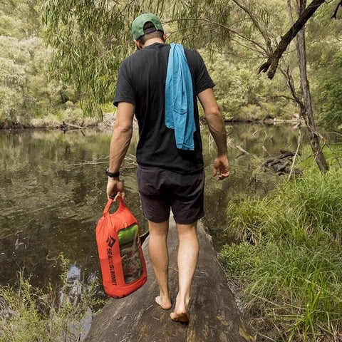 Toalha Microfibra Sea to Summit Airlite Towel 36x84cm Média de Rosto Azul Alta Absorção