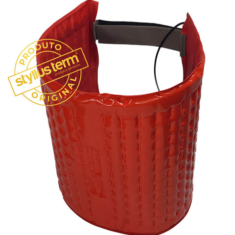 Cinta Térmica com Infravermelho Bivolt 80x35cm Redutora de Medidas Styllus Term Vermelha