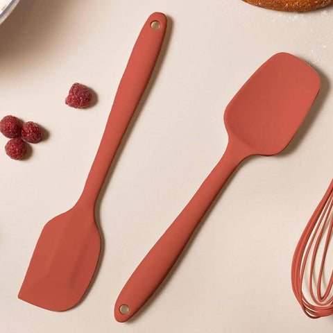 6 Espátulas De Cozinha Colheres De Silicone Utensílios Lambe Lambe Ou Terracota