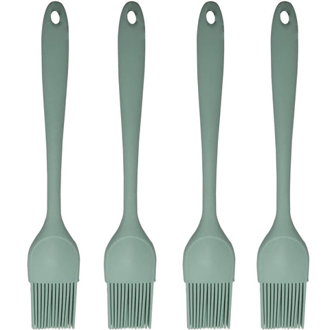 4 Pincéis de Cozinha Silicone Untar Forma Culinário Casa Padarias Restaurantes Brinox Verde Menta