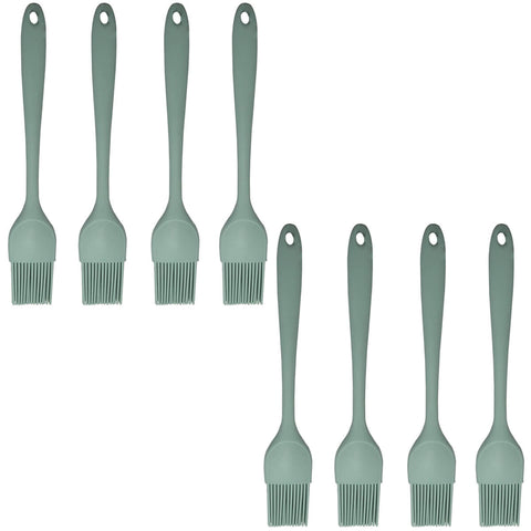 8 Pincéis de Cozinha Silicone para Untar Forma Culinário Padarias Restaurantes Brinox Verde Menta