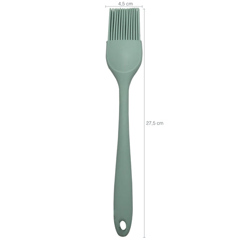 8 Pincéis de Cozinha Silicone para Untar Forma Culinário Padarias Restaurantes Brinox Verde Menta