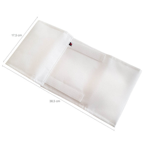 Kit 5 Cintas Organizadoras em TNT para Mantas Toalhas Média 80x17,5cm Branco