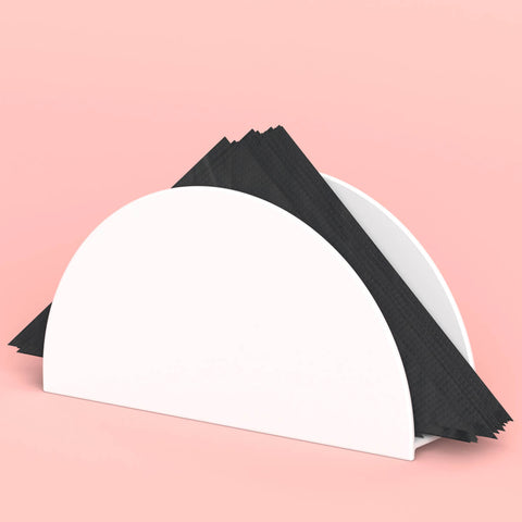 Porta Guardanapos Branco 15x4cm Plástico Mesa Restaurante Lancheria Coza Cozy