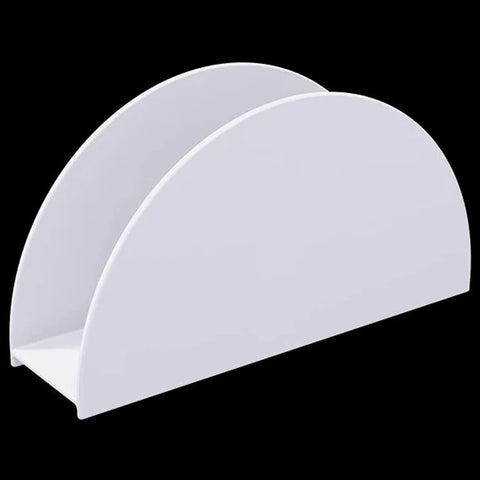 Porta Guardanapos Branco 15x4cm Plástico Mesa Restaurante Lancheria Coza Cozy