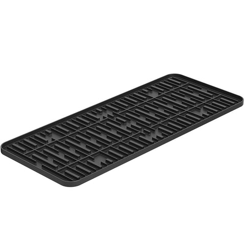 Tapete de Pia Taças Copos 42x17cm Single Coza Preto Cozinha Mantém Pia Seca Cozinha