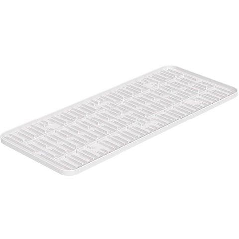Tapete de Pia Taças Copos 42x17cm Single Coza Branco Cozinha Mantém Pia Seca Cozinha