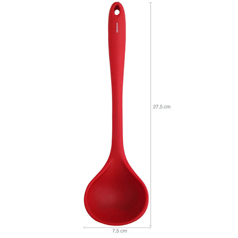 Kit 4 Conchas de Silicone para Cozinha Utensílios Cozinha Vermelha Brinox