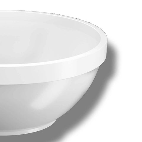 10 Tigelas Cumbuca Bowl Plástico 500ml Açaí Caldos Shimeji Branco Uno Coza