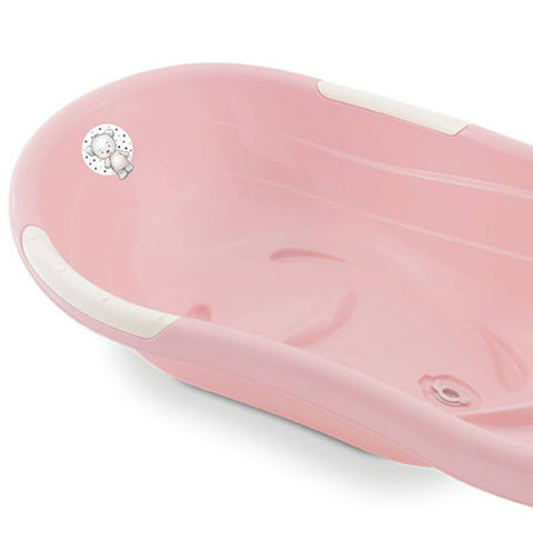 Banheira para Bebê Rosa 22L Cajovil com Saboneteira e Porta Shampoo Menina