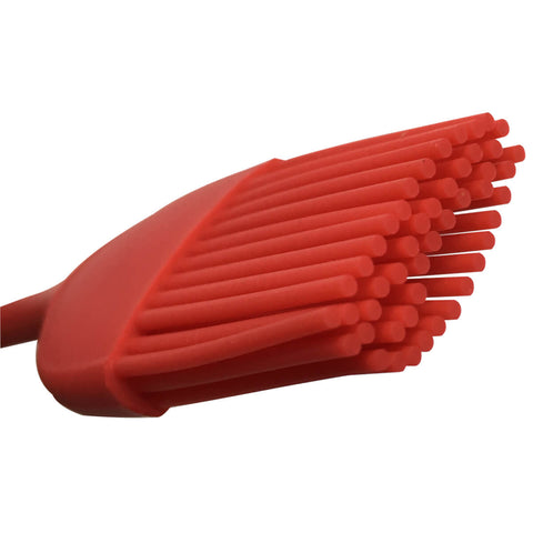 Kit 5 Pincéis Silicone para Cozinha Culinário Untar Forma Brinox Vermelho