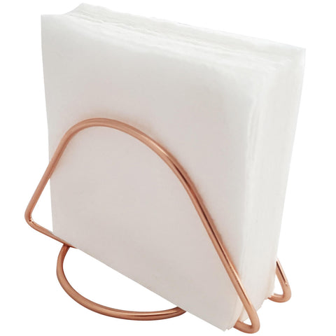 Kit 4 Porta Guardanapos de Papel de Mesa Rose Gold Suporte Guardanapo Passerini