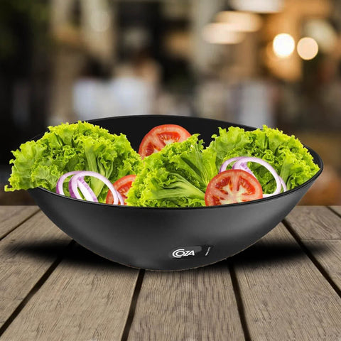 Kit 12 Tigelas Saladeiras Servir Pretas 3,5L Bowls Pipoca Sobremesas Coza Essential Alimentos