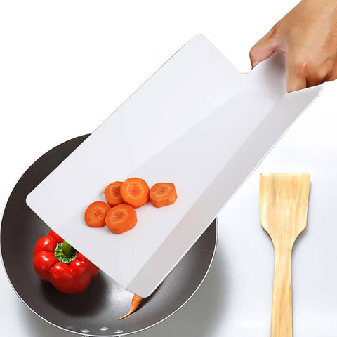 Tábua de Corte Dobrável Branca 38x23cm Farfalla Cozinha Carnes Legumes Cinquetti