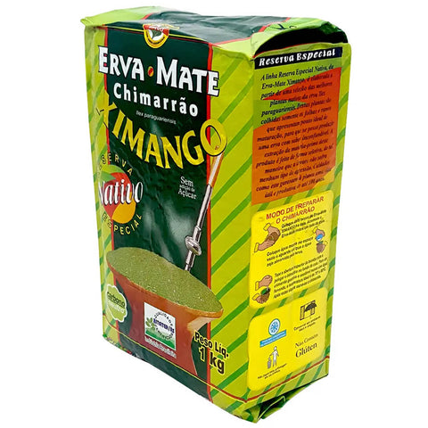 Kit 3 Pacotes Erva-Mate para Chimarrão Nativa Reserva Especial Ximango 1kg Embalada à Vácuo