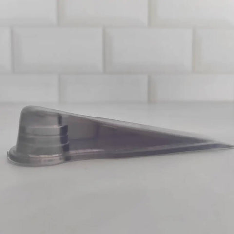 Kit 5 Trava Portas Cunhas Aparadores Calços Transparentes Antiderrapantes PVC Chão