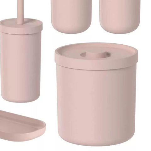 Lixeira 6 litros Bold Ou Cesto de Lixo Rosa Duna para Banheiro Cozinha Escritório
