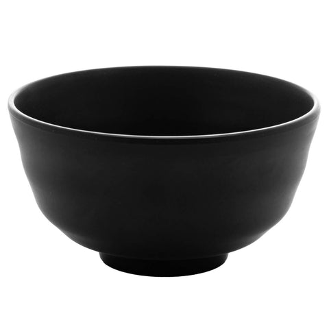 Bowl de Melamina Tóquio Preto 11,5x6cm Servir Ceviche e Shimeji Pote Redondo Lyor