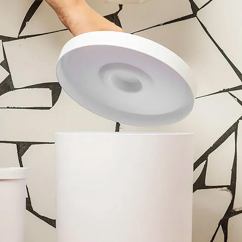 Lixeira 6 litros Bold Branca Ou Pequena 20,6x22,2cm para Banheiro Pia de Cozinha Escritório