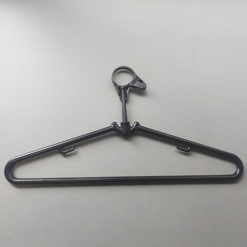 Cabide Antifurto Fixo Hotel Preto Clássico Inteligente de Roupas Alças 44,5cm Cinquetti