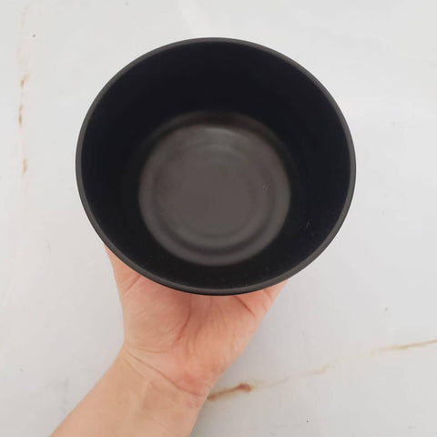 Conjunto 6 Bowls de Melamina Tóquio Lyor Preto 450ml Oriental Pote Redondo Shimeji