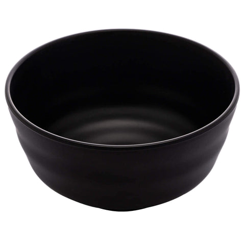 Conjunto 12 Bowls Melamina Lyor Tóquio Preto Oriental 450ml Pote Redondo Restaurante