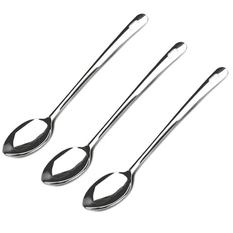 Kit 3 Colheres Grandes para Arroz Aço Inox Colher para Servir Utensílio de Cozinha Brinox