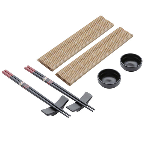 Conjunto para Sushi 4 Pessoas Lyor Esteira Molheira Suporte Hashi Yokohama Japonês