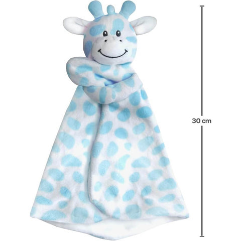 Naninha Girafinha Buba Nana para Bebê Paninho de Dormir 30cm Soninho Azul