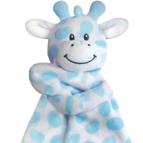 Naninha Girafinha Buba Nana para Bebê Paninho de Dormir 30cm Soninho Azul