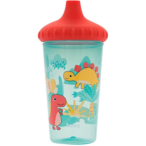 Copo Infantil com Tampa Antivazamento Dino Buba +12m 300ml Criança