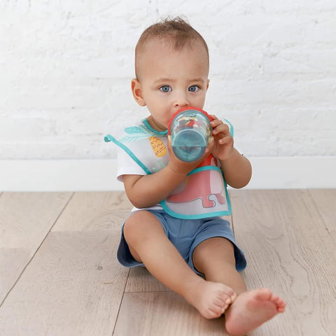 Copo Infantil com Tampa Antivazamento Dino Buba +12m 300ml Criança
