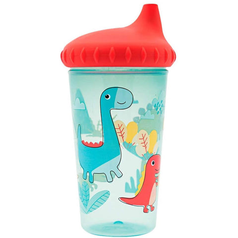 Copo Infantil com Tampa Antivazamento Dino Buba +12m 300ml Criança
