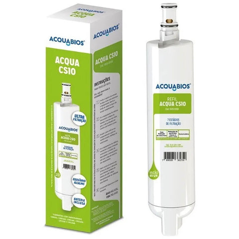 Kit 2 Refil Acqua Filtro Purificador de Água Elétrico CS10 Ultrafiltração Consul Facilite Acquabios