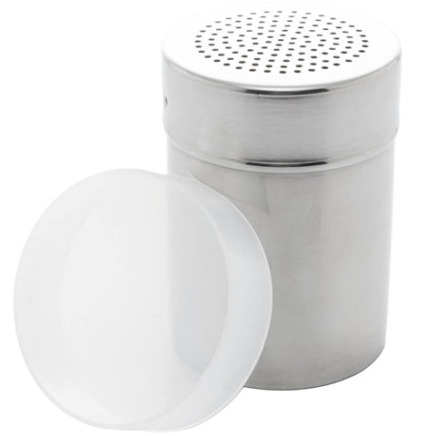 Saleiro Lyor de Mesa Aço Inox Prime Porta Sal de Cozinha com Tampa Dosadora