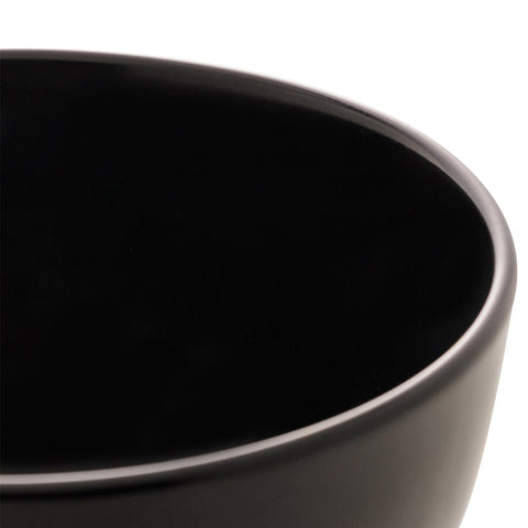 Bowl Lyor Preto Cerâmica 680ml Cronus Cumbuca Tigela Saladas Caldos Sobremesas