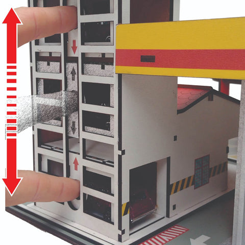 Pista Brinquedo Lava Rápido Carrinho Infantil Posto Garagem MDF Carrinhos