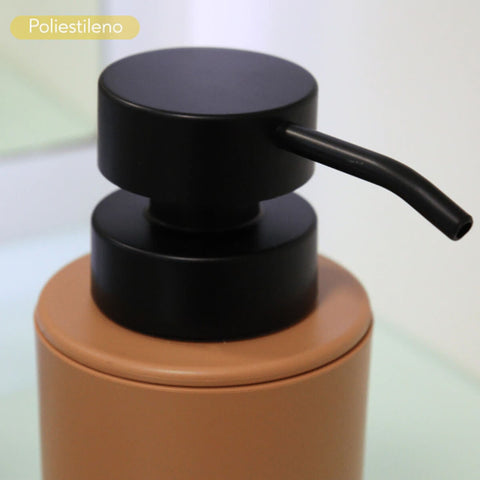 Dispenser para Sabonete Líquido com Válvula Dórica Suporte Laranja Minério Banheiro