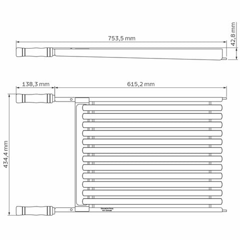Grelha Tramontina Churrasco Grelhados Legumes 50x41cm Aço Inox Cabo de Madeira