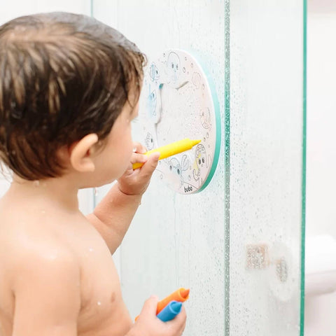 Brinquedo de Banho para Azulejo Espelhinho de Atividades Buba com 4 Gizes de Cera